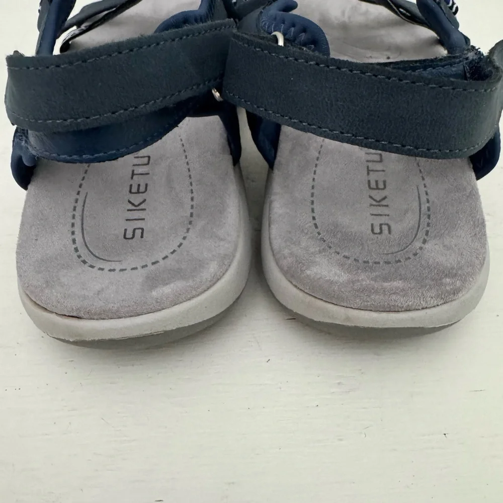 Siketu Embroidered Outdoor Comfort Sandals Navy Blue Size 42